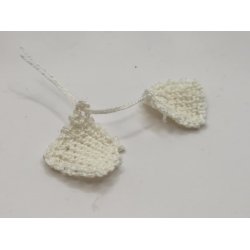 2 hvide grydelapper (hndlavet)