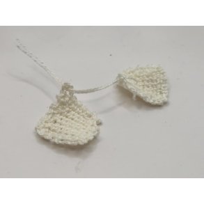 2 hvide grydelapper (hndlavet)