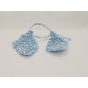  2 lysebl grydelapper (hndlavet)