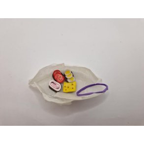 Madpakke med 4 stk rugbrd med plg (hndlavet)