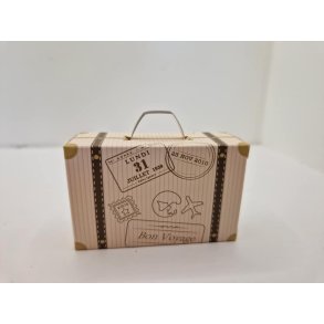 Kuffert eller gaveske i kraftig karton (fold selv) (ny)