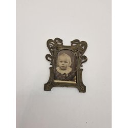 Billede i metal ramme (antik)