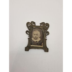 Billede i metal ramme (antik)