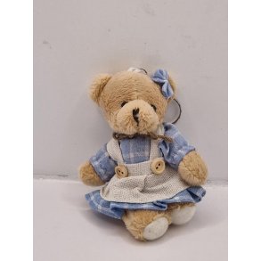 Stor bamse med kjole (ny) 11 cm