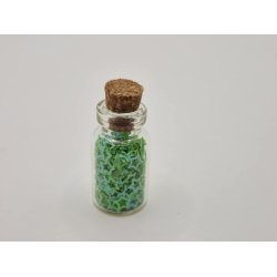 Krukke med sm grnne stjerner (brugt/som ny)