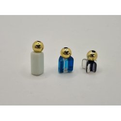 3 parfume flasker (hndlavet)