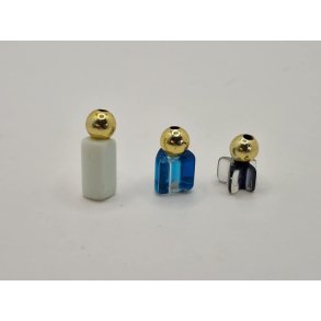 3 parfume flasker (hndlavet)