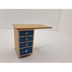 Kkken sidebord med skuffer fra 1960'erne. Lundby (gammel)