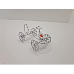 Gokart i metal (brugt/lidt defekt)