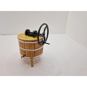 Gammeldags vaskemaskine i tr (hndlavet)