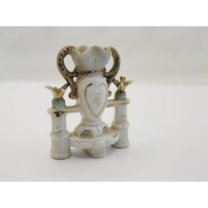  Gulv vase med fugle i porceln (vintage)