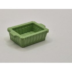 Lille grn kurv i plastik (brugt)