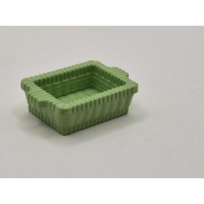 Lille grn kurv i plastik (brugt)