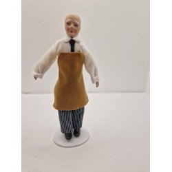 Dukke til dukkehus scala 1:12 (ny/lidt defekt)