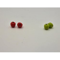 1 stk rd eller grn bler (hndlavet)