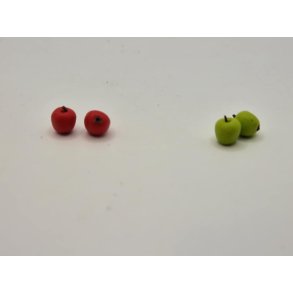 1 stk rd eller grn bler (hndlavet)