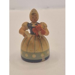 Dukke i tr (vintage)