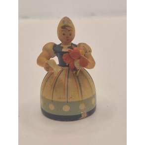 Dukke i tr (vintage)