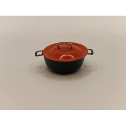 Gryde med lg i metal. Tekno  (vintage)