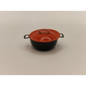 Gryde med lg i metal. Tekno  (vintage)