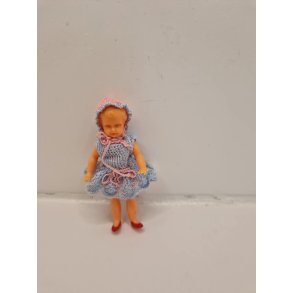 Dukke inkl hndlavet tj (vintage)