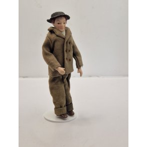 Dukke mand scala 1:12 inkl stativ (brugt/som ny)