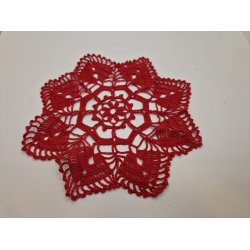 Juletrstppe/dug  (hndlavet) diameter 22 cm