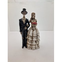 Skelet brudepar i resin (ny)