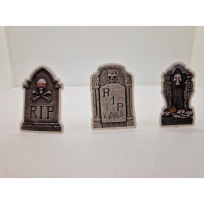 1. Stk Gravsten i kraftig karton (ny) ca 6 cm