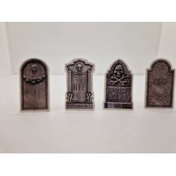 1. Stk Gravsten i kraftig karton ca 6 x 3 cm