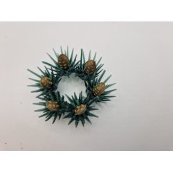 Krans i plastik (brugt) Diameter 4 cm