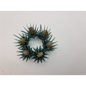 Krans i plastik (brugt) Diameter 4 cm