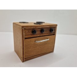 Komfur med ovn i tr (vintage)