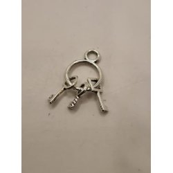 Nglering med 3 ngler i metal.