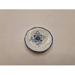 Tallerken i porceln   2,5 cm (ny)