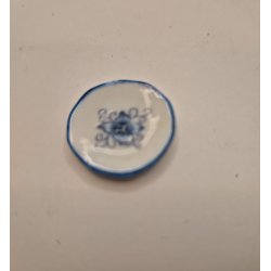 Tallerken i porceln  2,1 cm