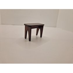 Skammel i mrkt tr (brugt)