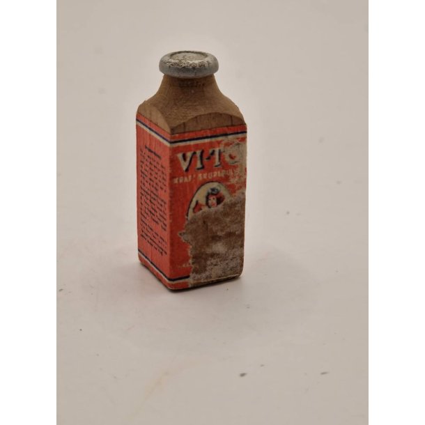 Vito skure middel flaske i tr(lidt defekt/vintage)