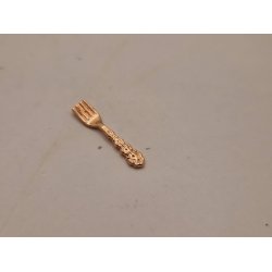 Gaffel i metal. Rose gold. (Ny)