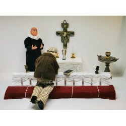 Engel i plastik (hndlavet)