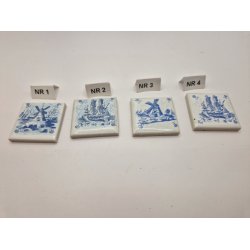 1 stk Hollandsk flise (brugt/fin stand)