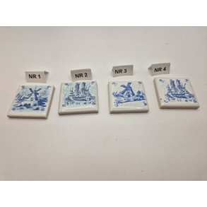 1 stk Hollandsk flise (brugt/fin stand)