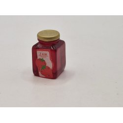 Jordbr marmelade glas i plastik (ny)