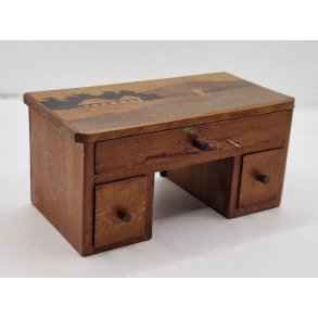 Skrivebord i tr (vintage)