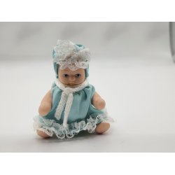 Baby dukke i porceln (brugt/som ny) 6 cm