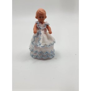 Dukke barn i kjole (brugt) 5,3 cm