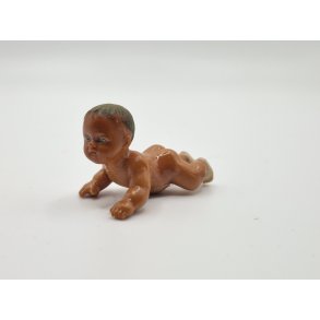 Baby dukke i plastik (brugt) 4 cm