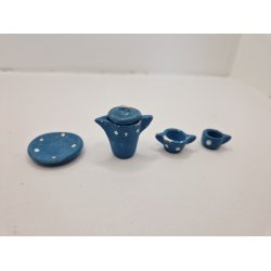 Bl malet keramik st (vintage)