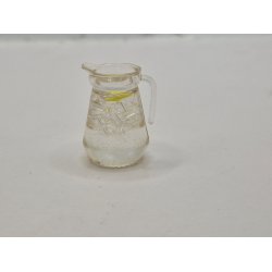 Kande med isterninger og citron skive. I plastik (ny)