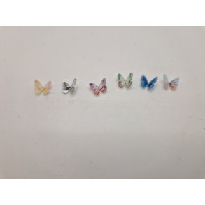 1 stk. Meget lille sommerfugle i resin (ny)